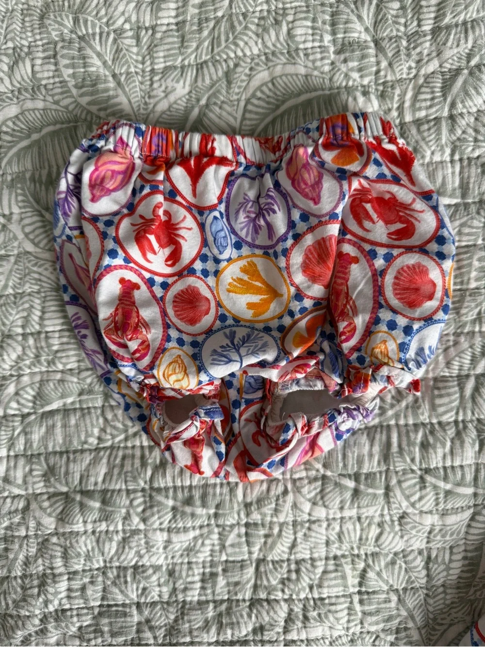 Janie and Jack Matching Set with Multicolor Seashell & Lobster Motif